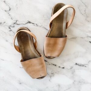 Pons Avarcas Womens Tan Anatomical Leather Sandals